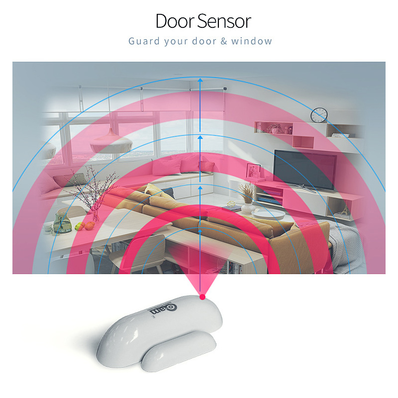 Wireless Door Sensor - Smart Mini Wireless Door Magnet Z-Wave