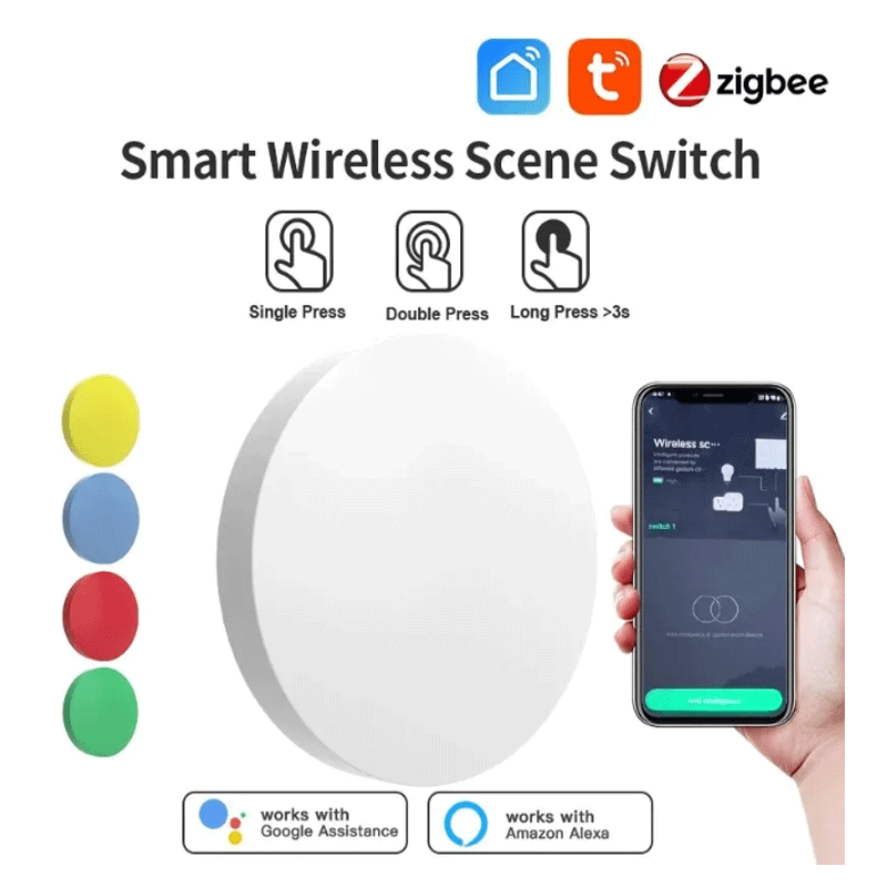 Smart Home Features - Tuya ZigBee Smart Wireless Button Scene