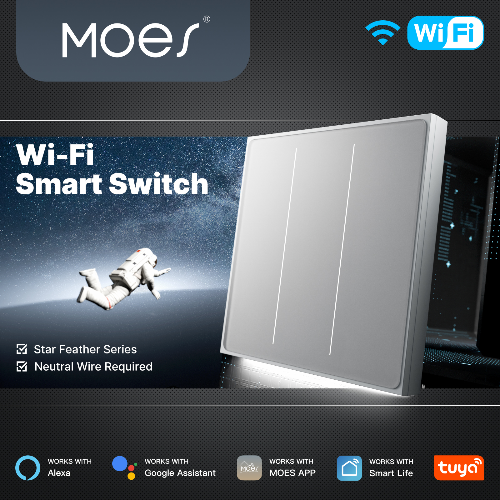 Smart Home Web - MOES Tuya WiFi Smart Star Feather