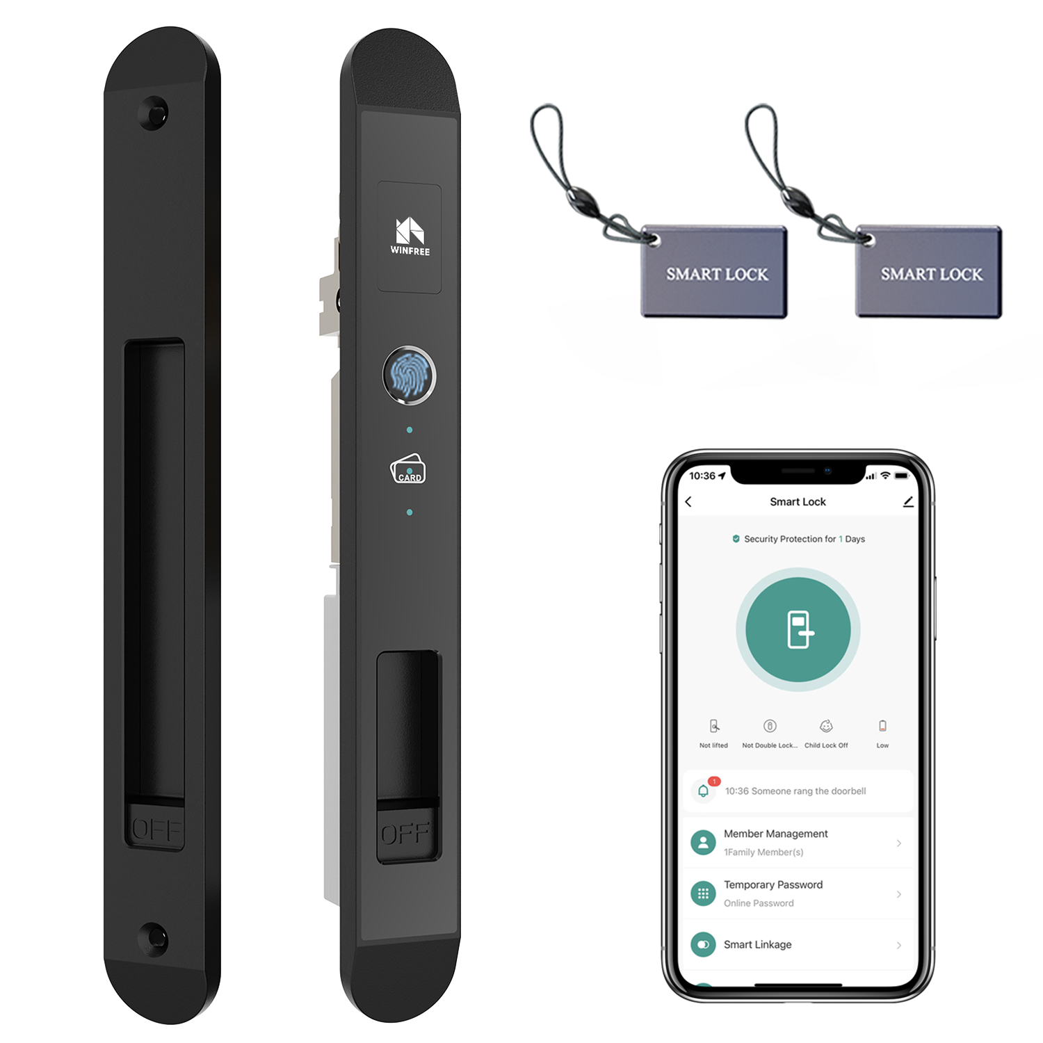 Smart Home Website - WINFREE Smart Slim Door Lock Tuya