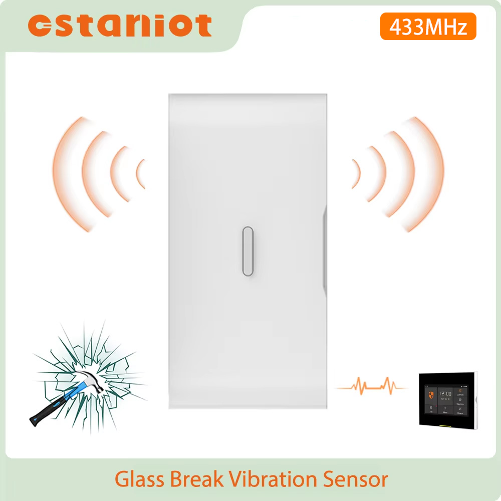 Wireless Door Sensor - Ostaniot 433MHz eV1527 Wireless Glass Break