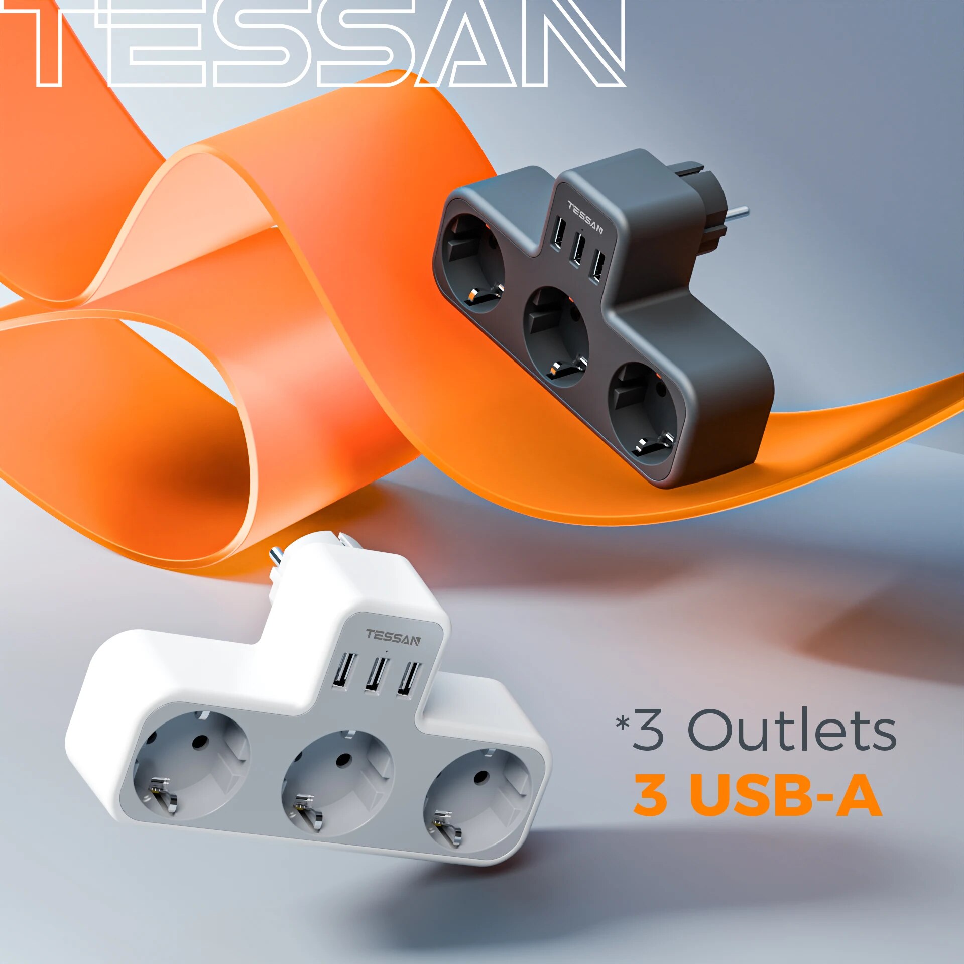 TESSAN EU Plug Power Strip wit - đánh giá và giá Smart Power Strip