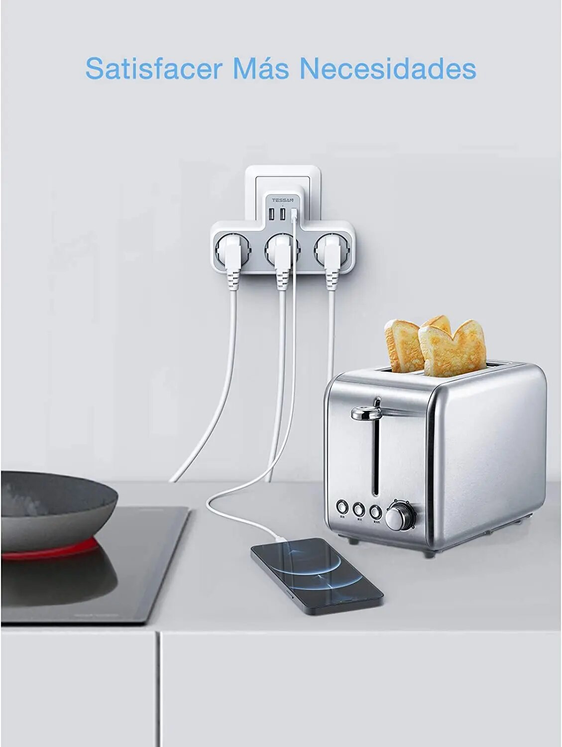 TESSAN EU Plug Power Strip wit - đánh giá và giá Smart Power Strip