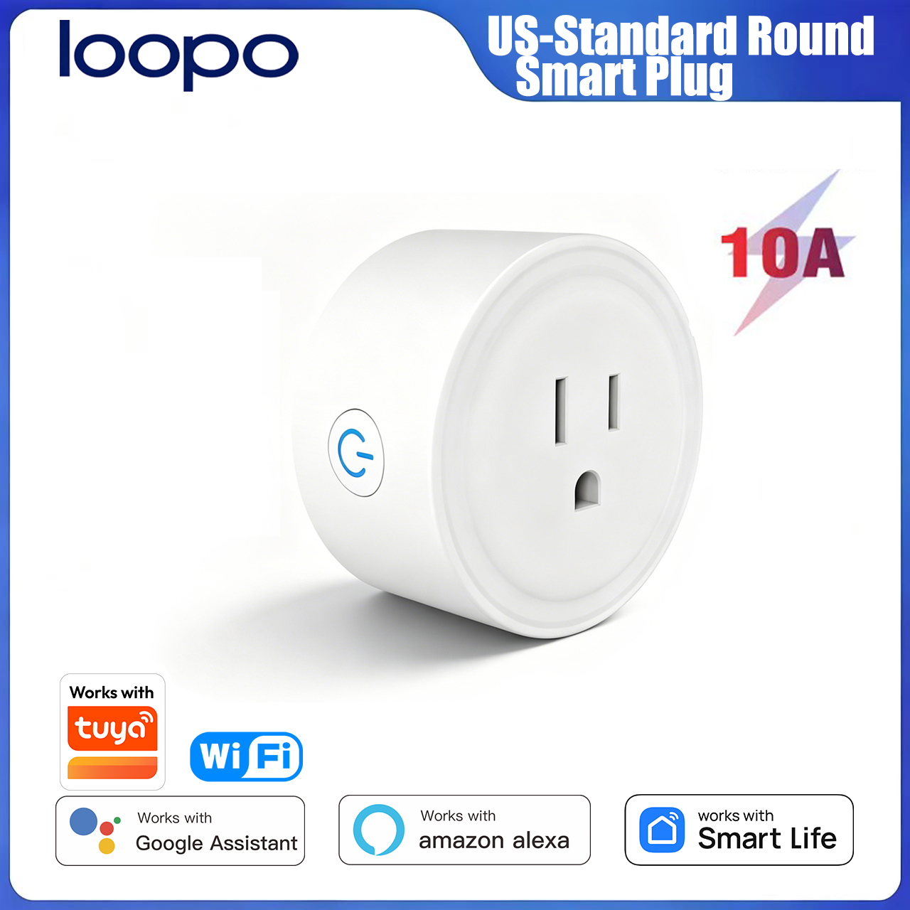 Tuya WiFi US Round 10A Smart P - đánh giá và giá Smart Home Web