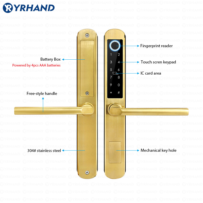 IP66 Gold Stainless steel Slid - đánh giá và giá Smart Home Website