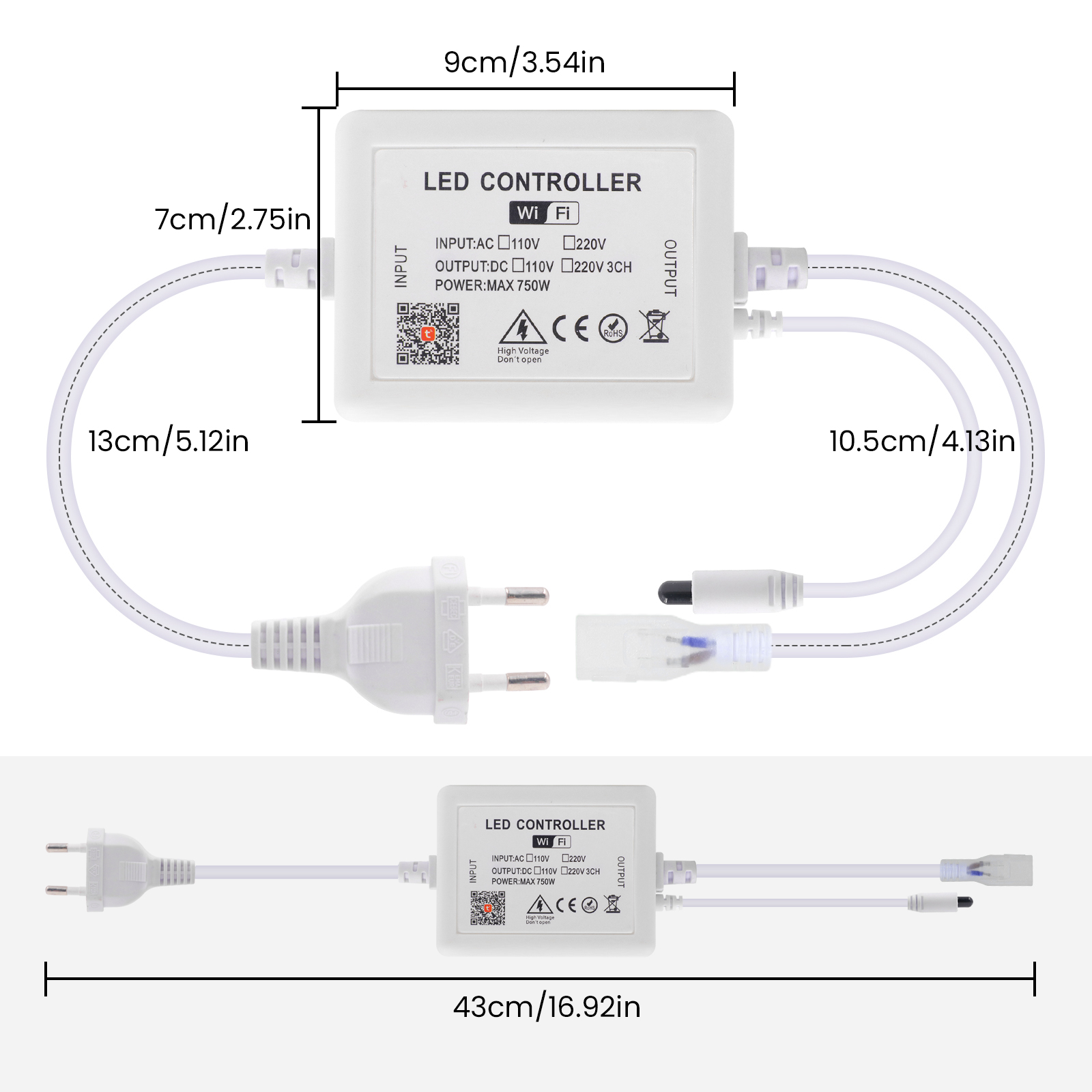 Tuya WIFI LED Dimmer for 10mm  - đánh giá và giá Smart Power Strip
