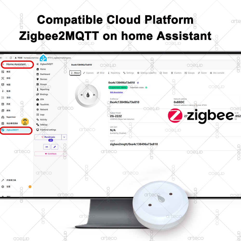 Tuya Smart Zigbee Water Sensor - đánh giá và giá Smart Home Website