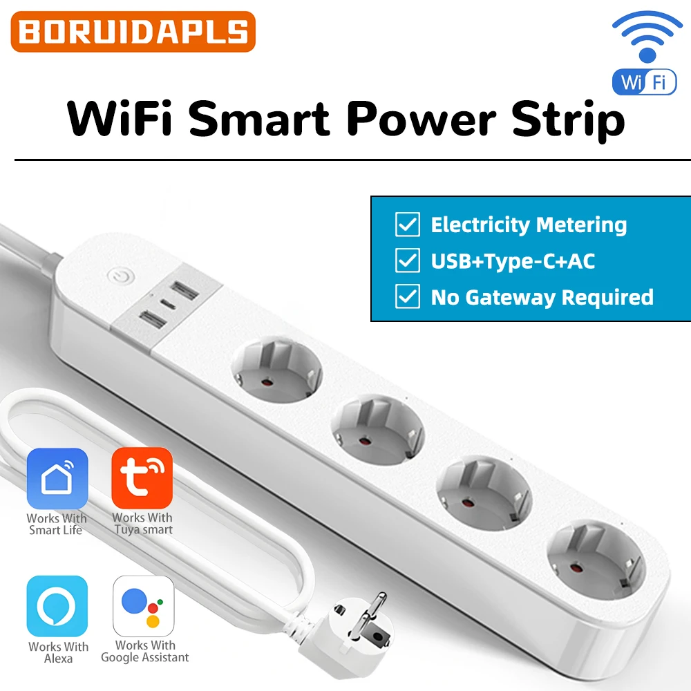 BORUIDAPLS FR Plug WiFi Smart  - đánh giá và giá Smart Power Strip