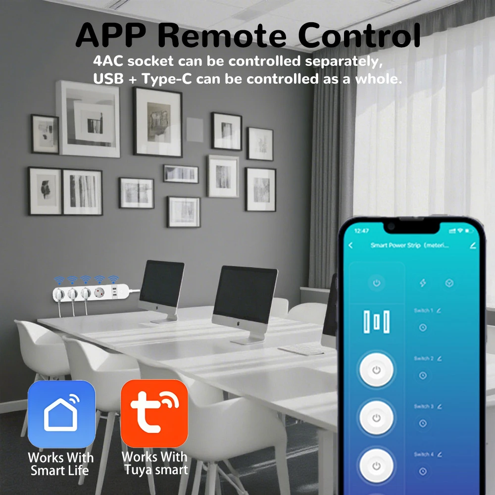 BORUIDAPLS FR Plug WiFi Smart  - đánh giá và giá Smart Power Strip