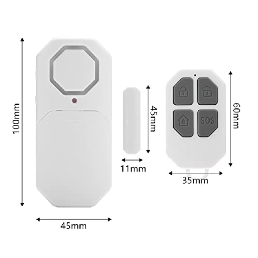 Door Window Alarm When Opened  - đánh giá và giá Wireless Door Sensor