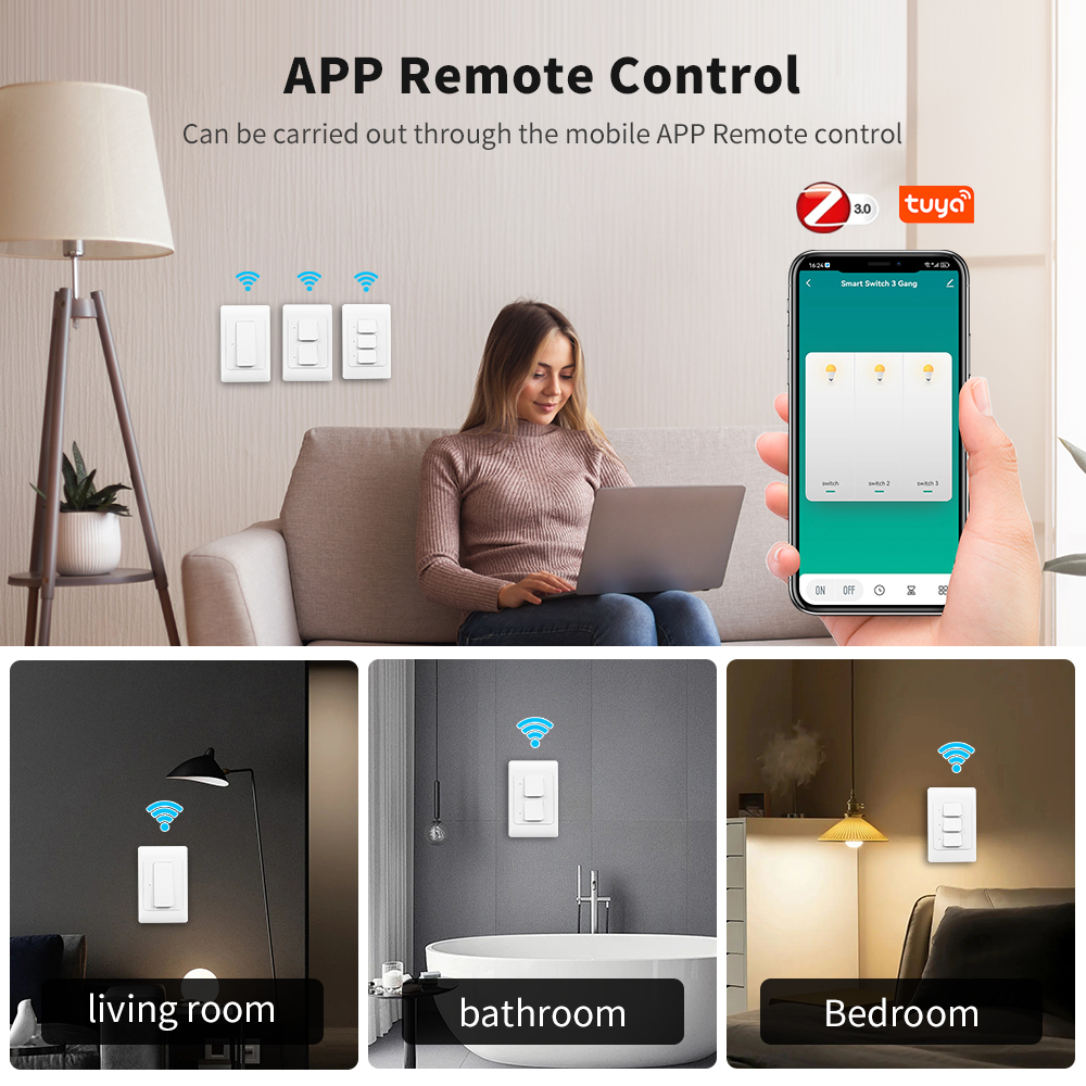 For Tuya WiFi/Zigbee Smart Wal - đánh giá và giá Smart Home Lighting Control