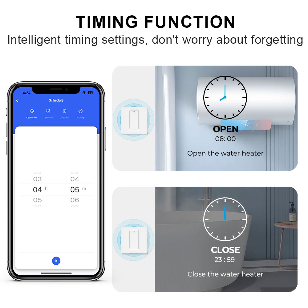 Smart Water Heater Switch/WiFi - đánh giá và giá Smart Home Web