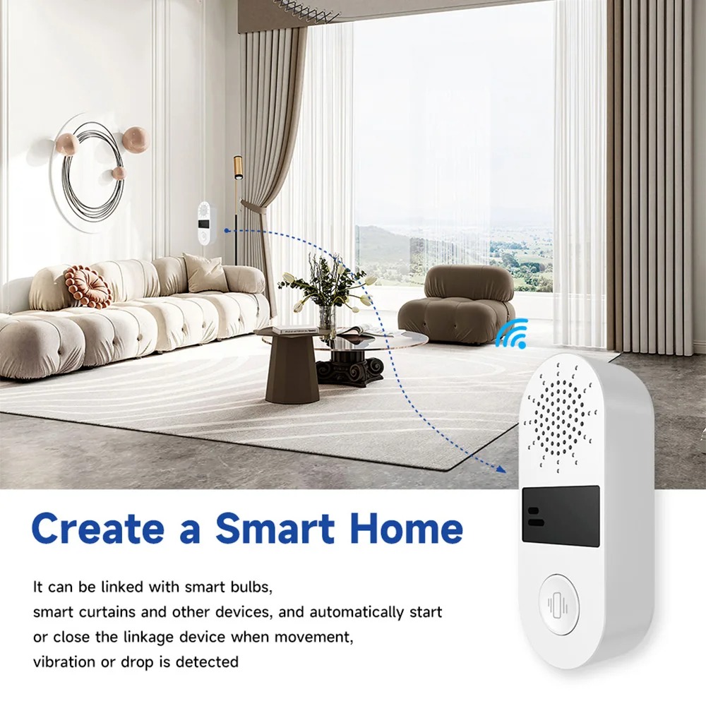 Tuya WiFi Vibration Sensor - 1 - đánh giá và giá Smart Home Features