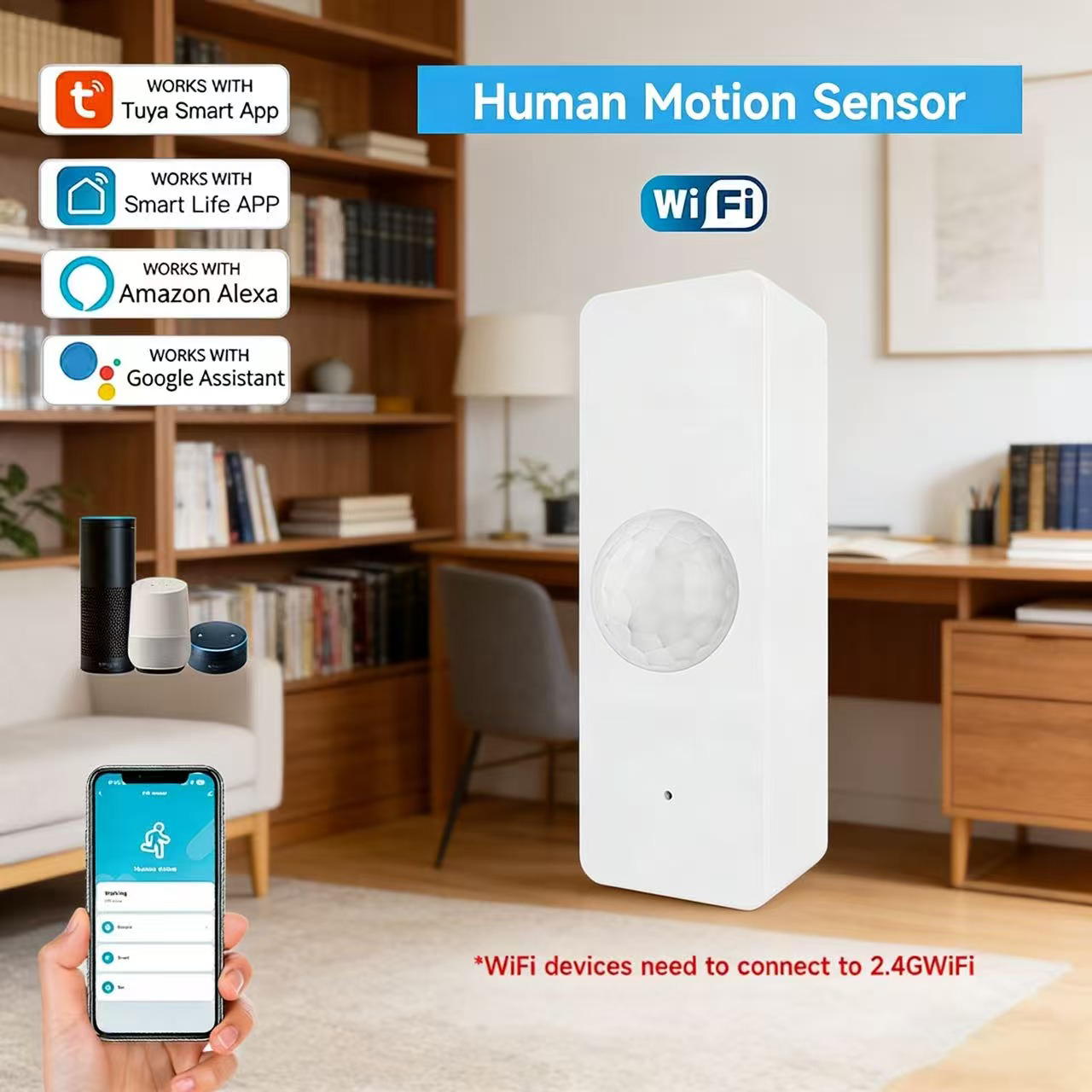 WiFi Smart PIR Motion Sensor T - đánh giá và giá Smart Home Web