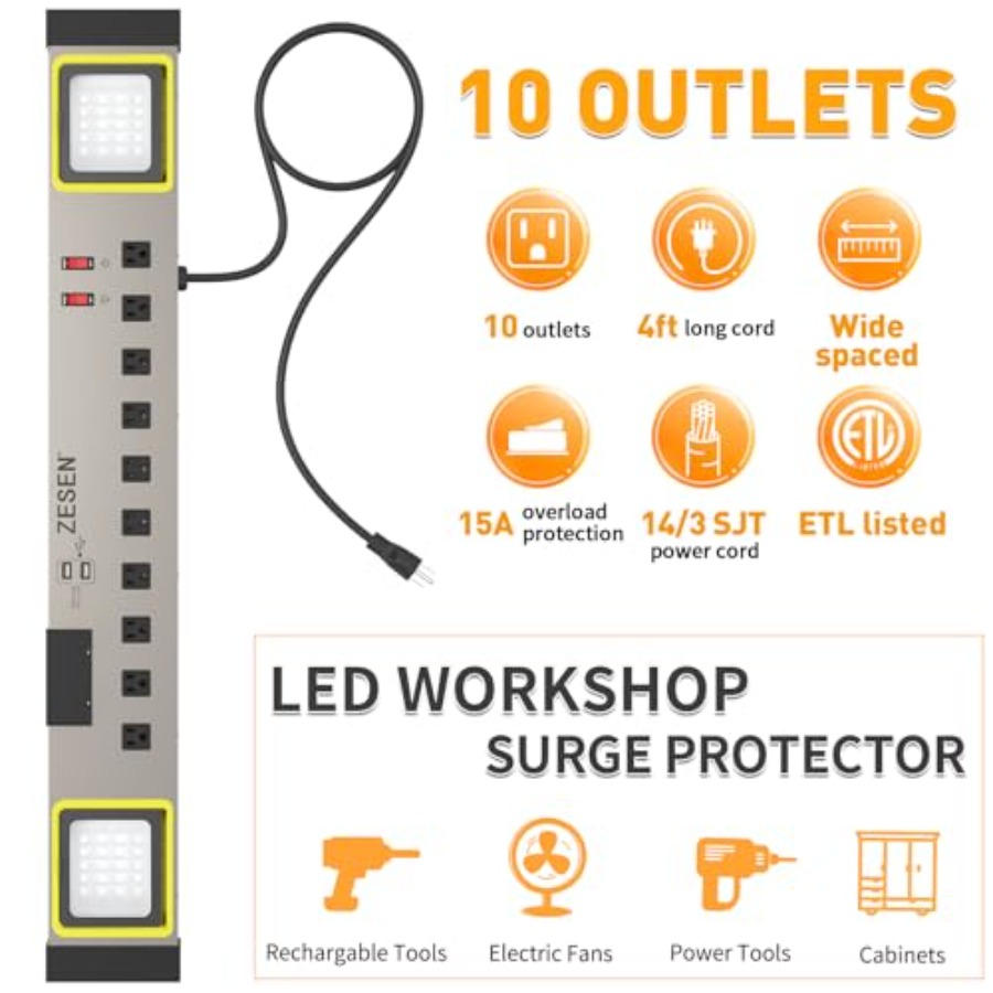 Workshop/Garage/Office/Home 10 - đánh giá và giá Smart Power Strip