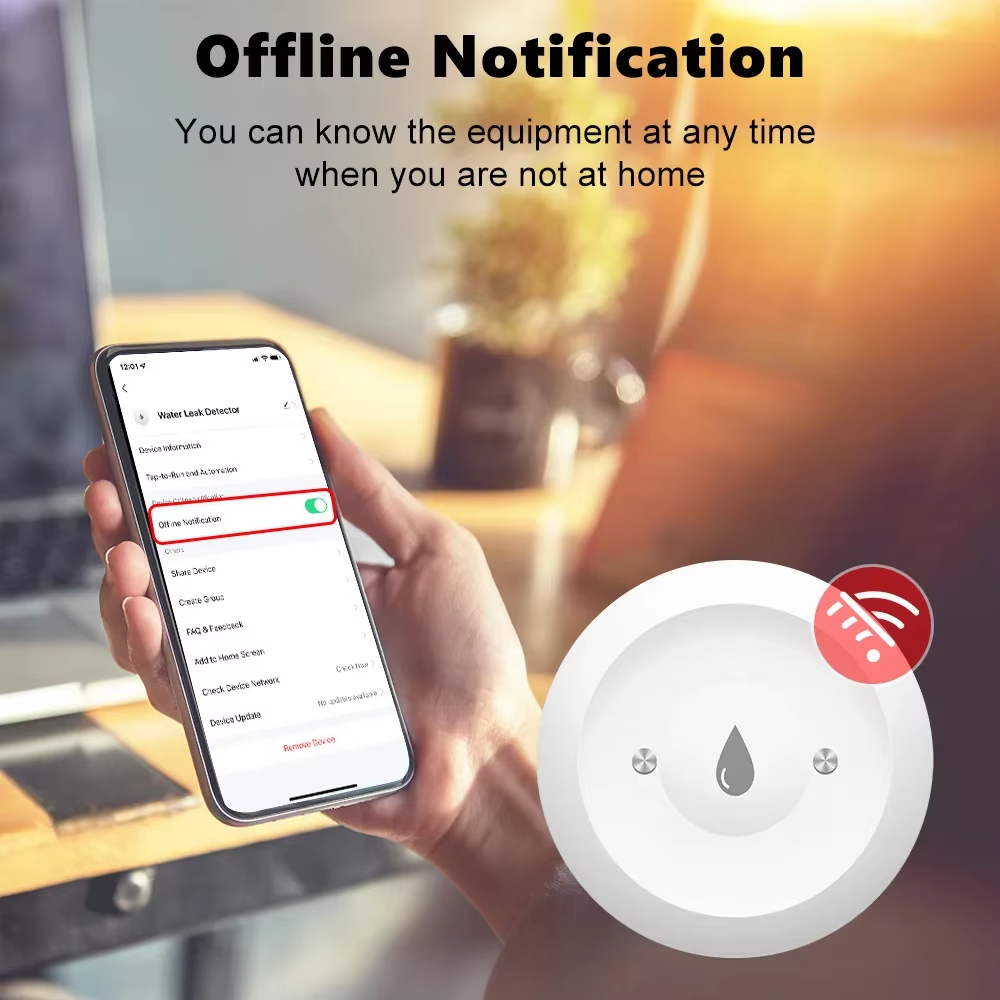 Tuya ZigBee 3.0 Water Leak Det - đánh giá và giá Smart Home Zigbee 3.0