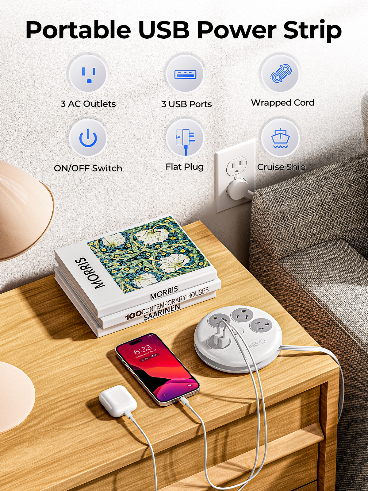 ORICO Power Strip Travel Adapt - đánh giá và giá Smart Power Strip