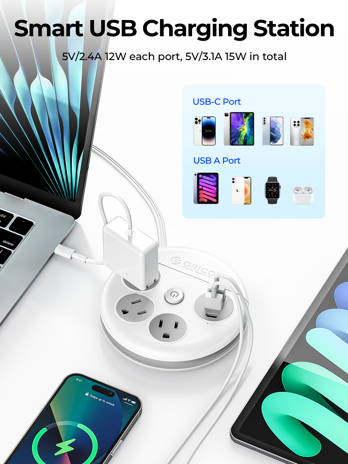 ORICO Power Strip Travel Adapt - đánh giá và giá Smart Power Strip