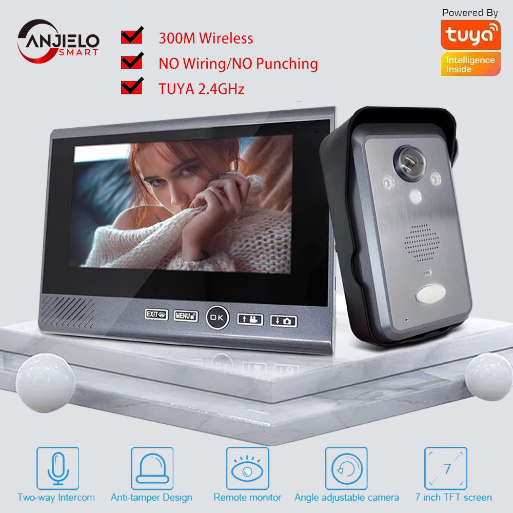 ANJIELO Tuya Smart 1080P Video - đánh giá và giá Smart Home Video Doorbell Installation