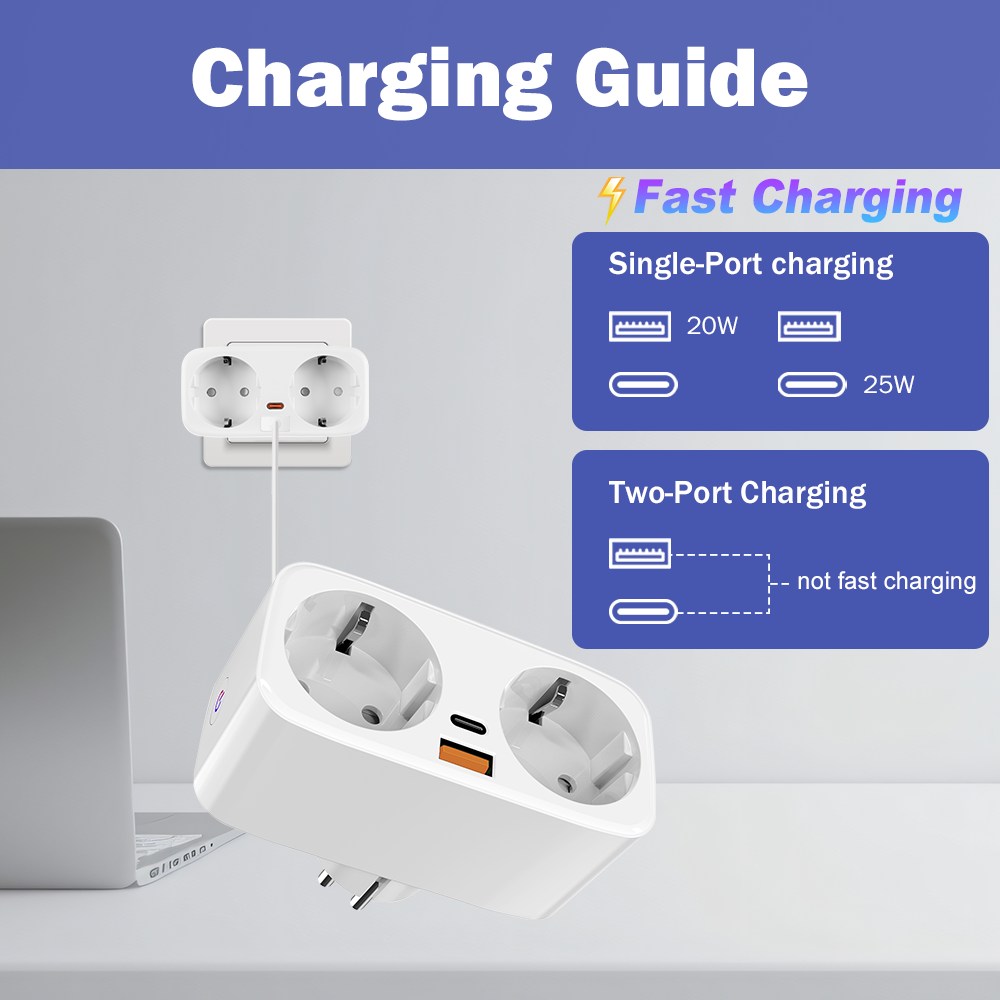 Tuya 16A WiFi Smart EU Plug PD - đánh giá và giá Smart Home Web