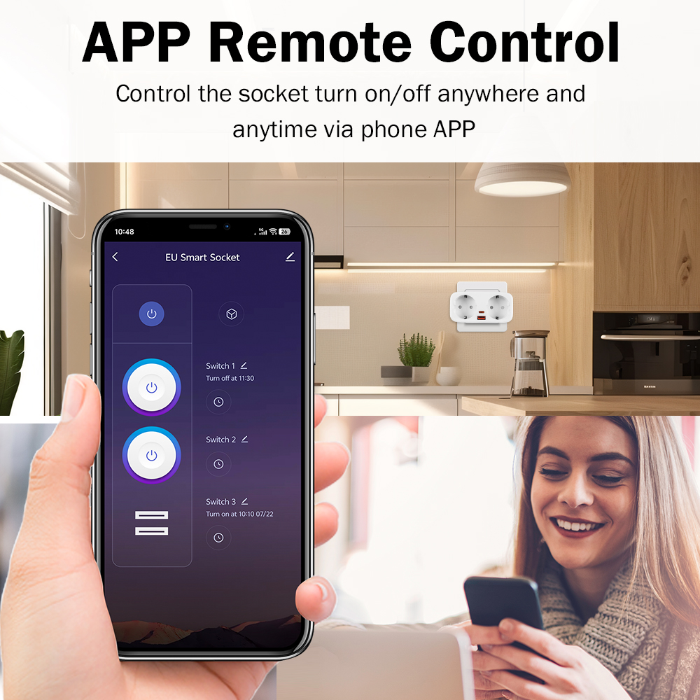 Tuya 16A WiFi Smart EU Plug PD - đánh giá và giá Smart Home Web