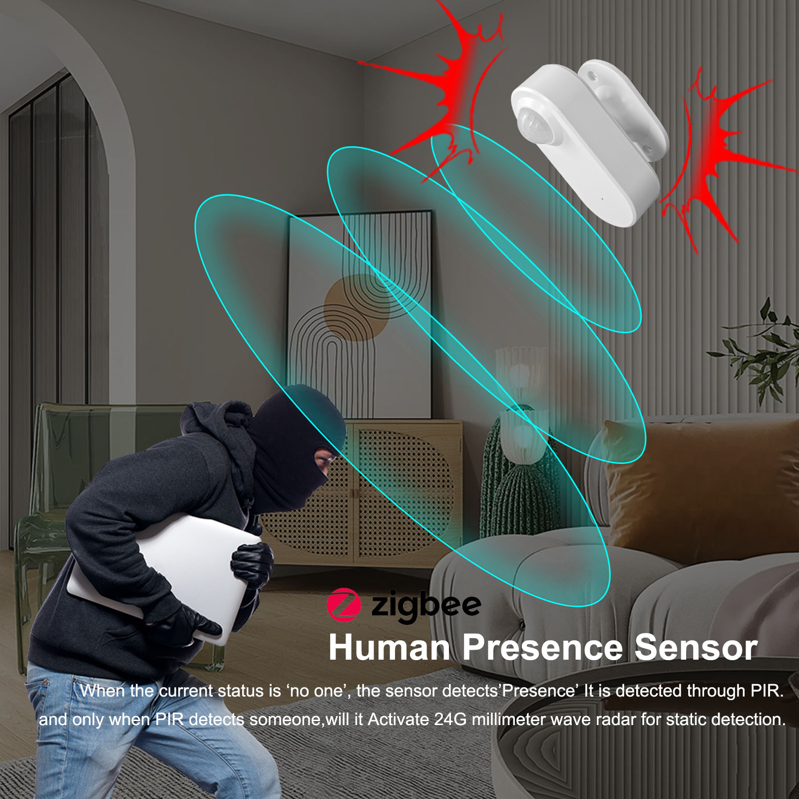 Tuya Human Presence Sensor Sma - đánh giá và giá Smart Home Features