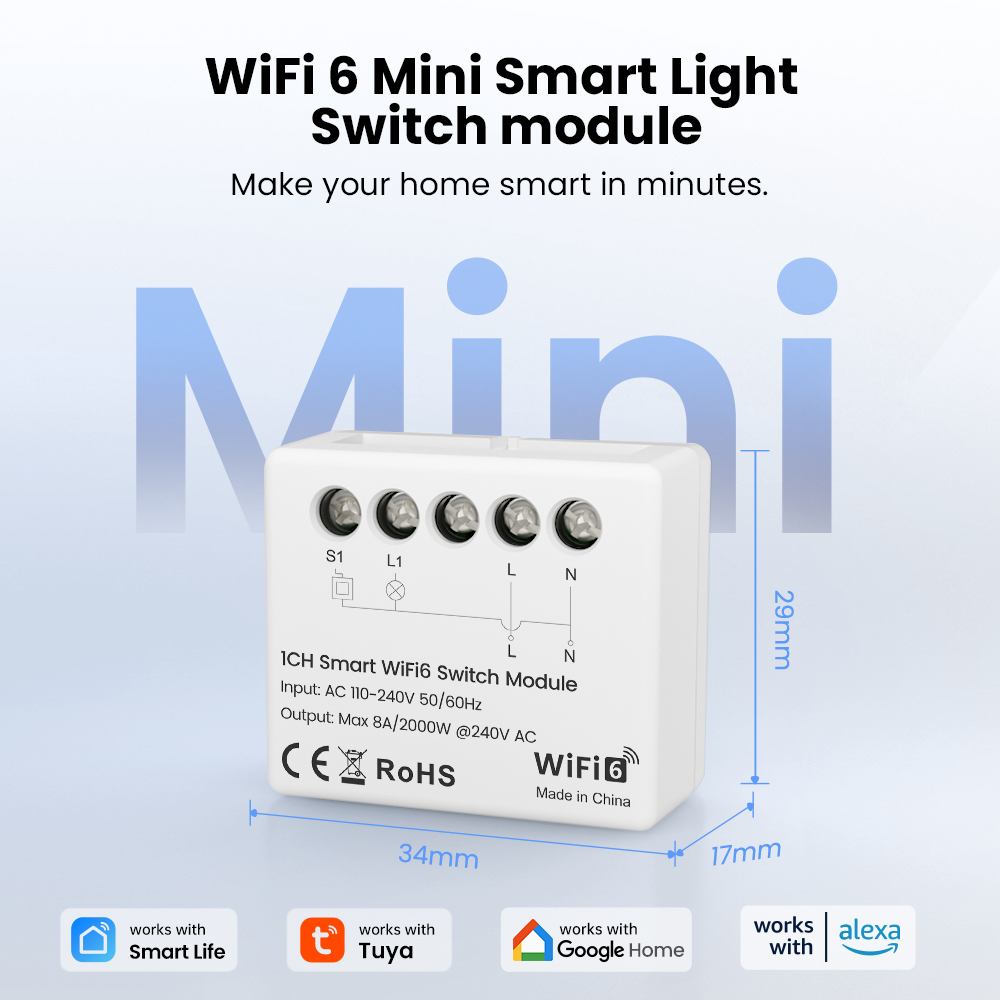 AVATTO Tuya WiFi 6 Mini Smart  - đánh giá và giá Smart Home Lighting Control