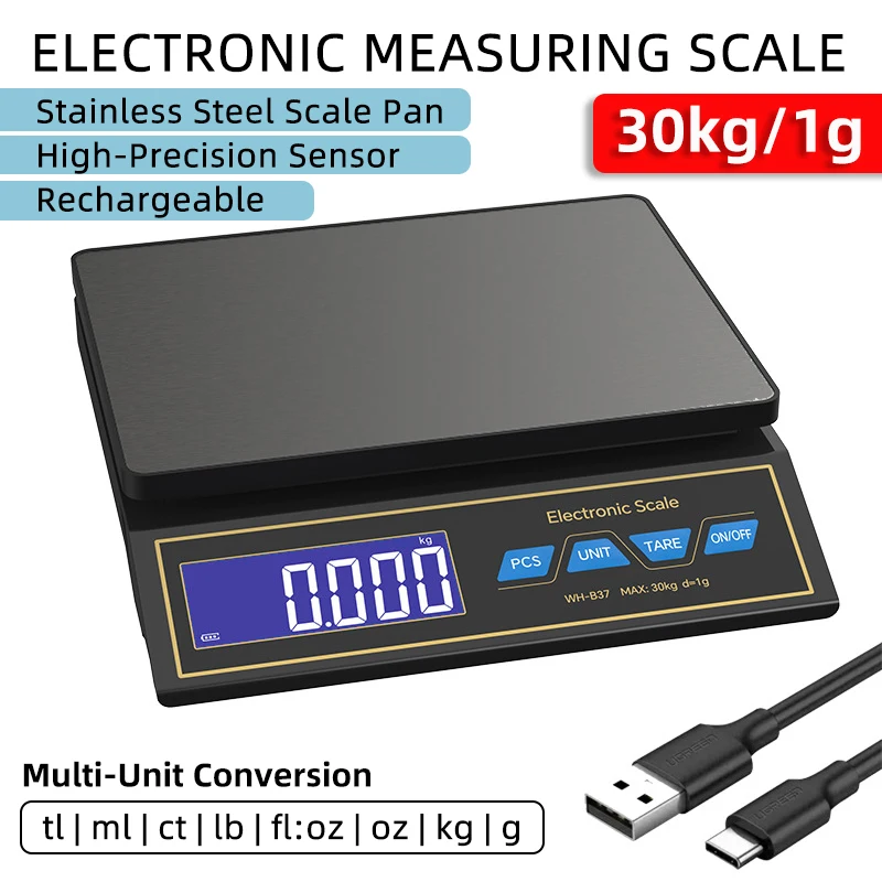 30kg/1g Digital Kitchen Scale  - đánh giá và giá Smart Home Utensils