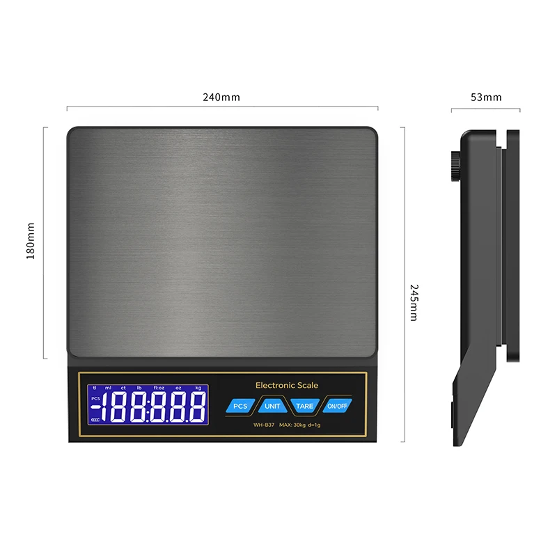 30kg/1g Digital Kitchen Scale  - đánh giá và giá Smart Home Utensils