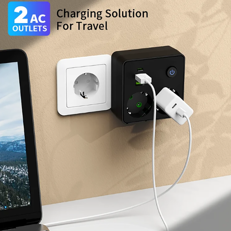 EU Plug Outlet 2 Sockets Multi - đánh giá và giá Smart Power Strip