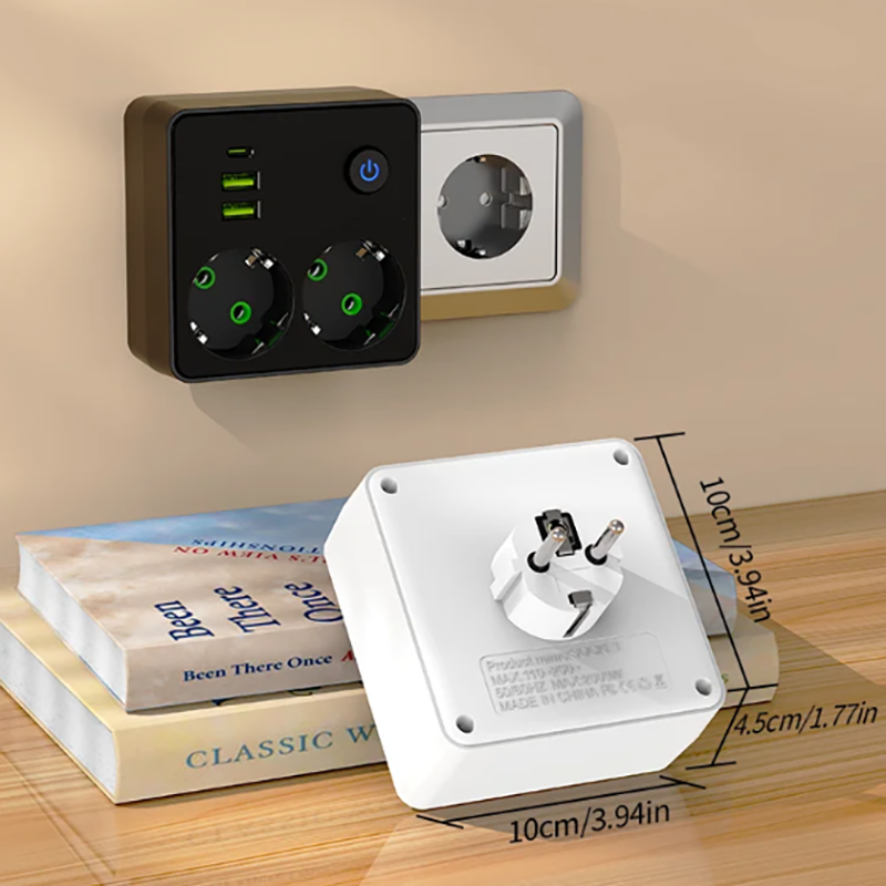 EU Plug Outlet 2 Sockets Multi - đánh giá và giá Smart Power Strip