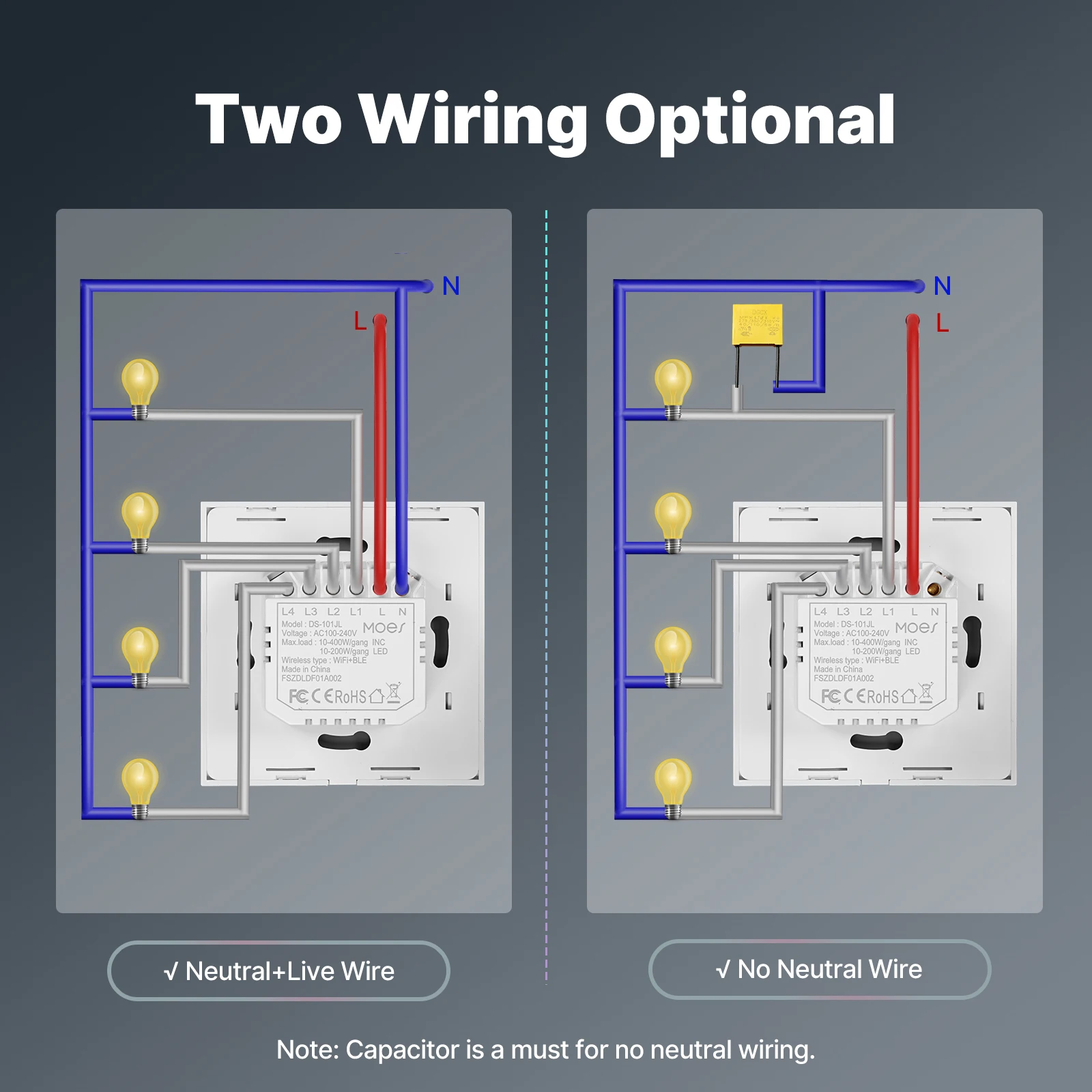 Tuya WiFi Smart Light Switch G - đánh giá và giá Smart Home Lighting Control