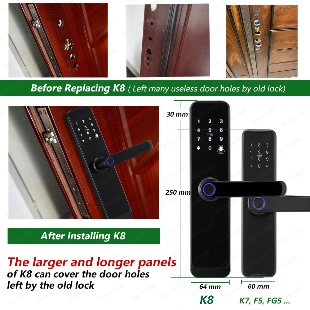 RAYKUBE K8 Smart Door Lock TTl - đánh giá và giá Smart Home Website