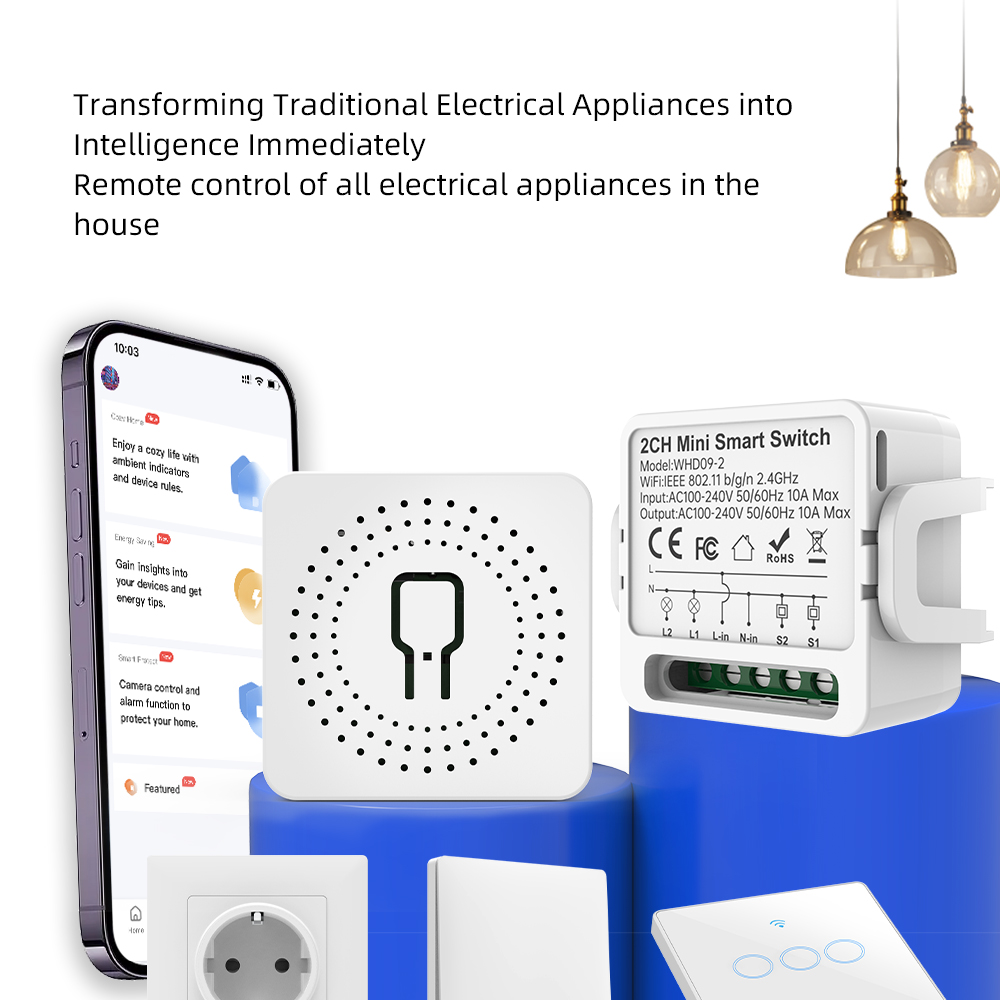 2 Way Tuya smart swtich 2Gang  - đánh giá và giá Smart Home Lighting Control