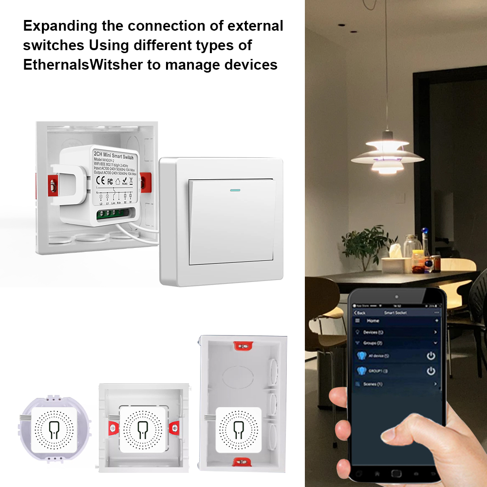 2 Way Tuya smart swtich 2Gang  - đánh giá và giá Smart Home Lighting Control