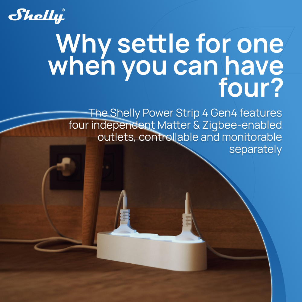 Shelly Power Strip 4 Gen4 Smar - đánh giá và giá Smart Power Strip