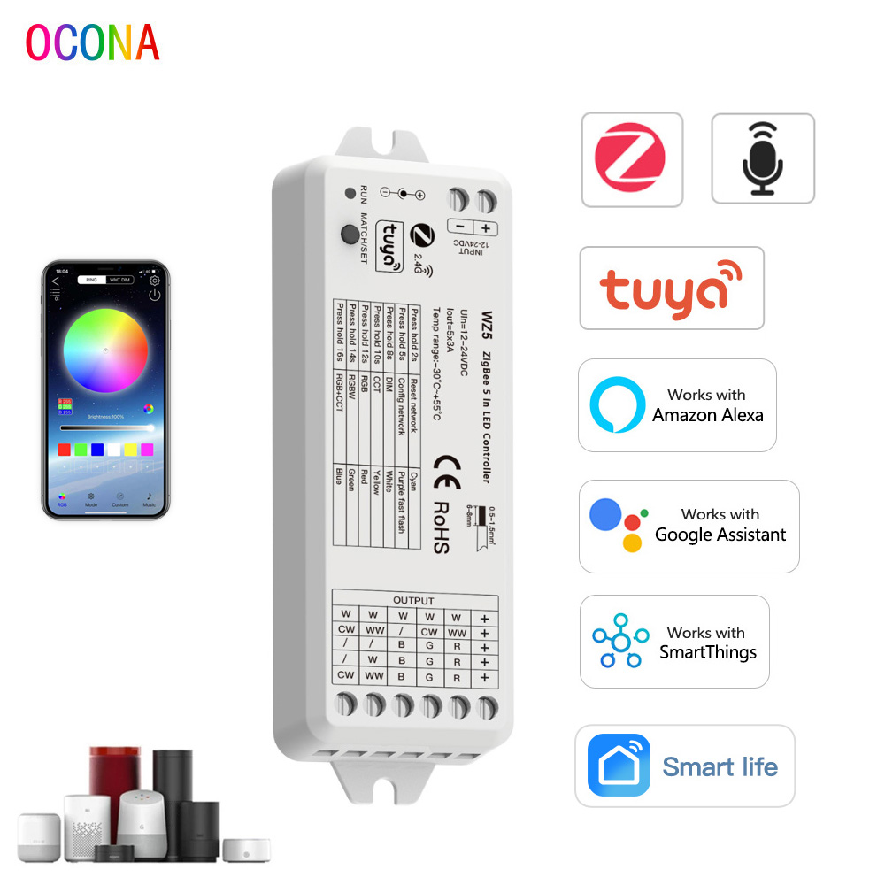 ZigBee 3.0 LED Controller 5-in - đánh giá và giá Smart Power Strip